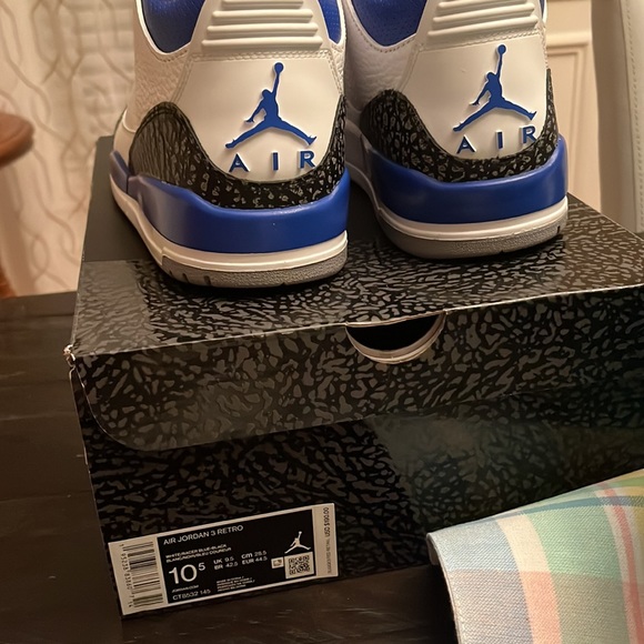 Air jordan retro 3 racer blue sz.10.5 worn once - Picture 5 of 7